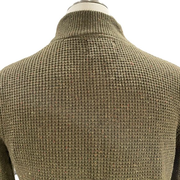 Alesbury Olive Waffle Knit Sweater Gorpcore Outdoors Grandpa Core Forestcore M - Picture 7 of 12